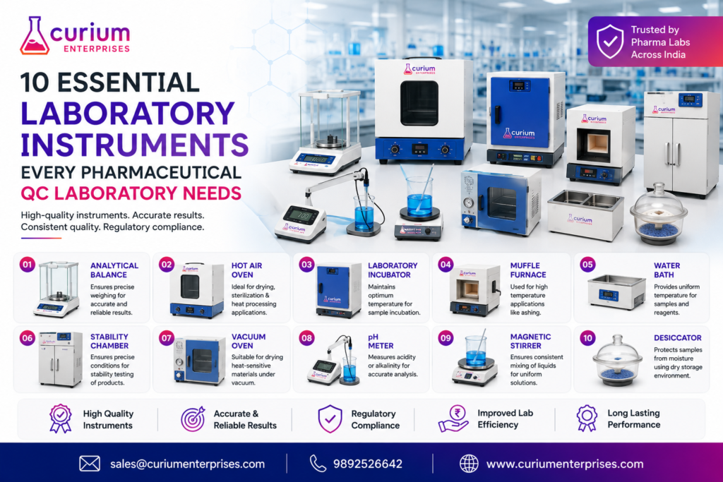 10 Essential Laboratory Instruments Every Pharmaceutical QC Laboratory Needs